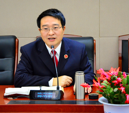 省检院严正华检察员一行来我院开展 加强产权司法保护专题调研